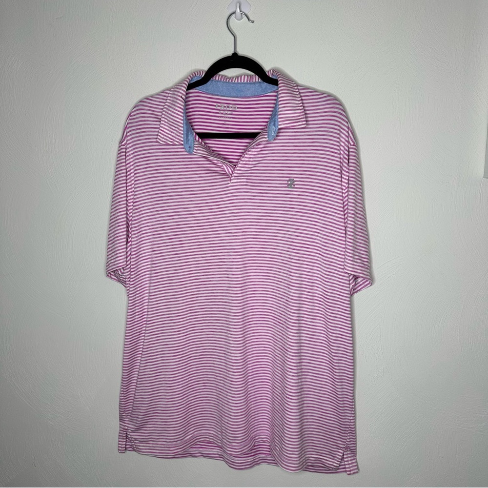 Izod Polo Striped Golf Top - Picture 1 of 4
